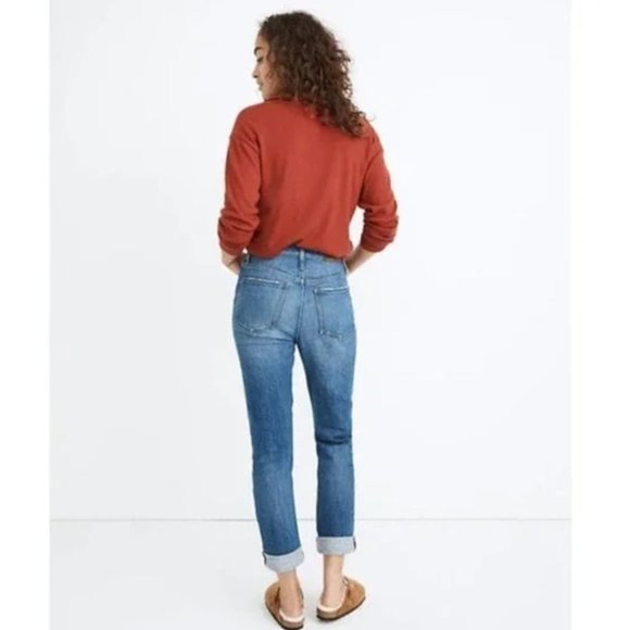 MADEWELL The High Rise Slim Boyjean Cuffed in Size 28 - SOLD OUT on their site! - Picture 3 of 10